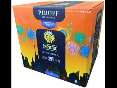 Батарея салютов ЯРИЛО БСП0503910-12 PIROFF | Neva-Salut.com