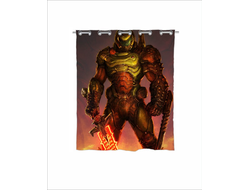 Штора в ванную Doom/ Дум №9