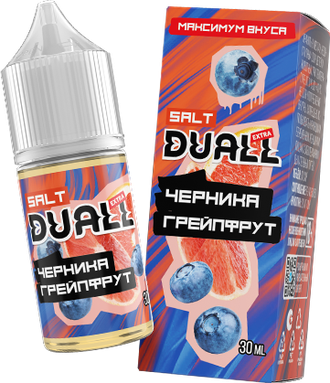 DUALL EXTRA SALT (20 MG) 30ml - ЧЕРНИКА / ГРЕЙПФРУТ