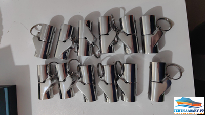 Кронштейн складной с фиксацией, для трубы 22/25 mm, нержавеющая сталь