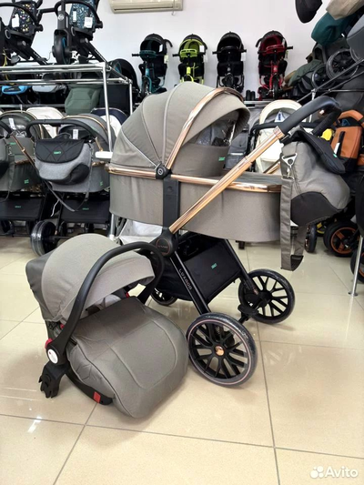 Детская коляска 3 в 1 Luxmom 788 Бежевый