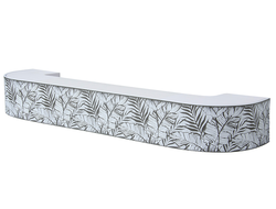 320 карниз УЛЬТРАКОМПАКТ Тропики 85мм 3-рядный Сатин с пласт.декор. планкой в инд. уп. [53414]