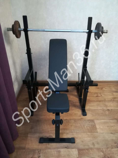 Стойка для штанги регулируемая с подстраховкой Sport-Target купить в Воронеже