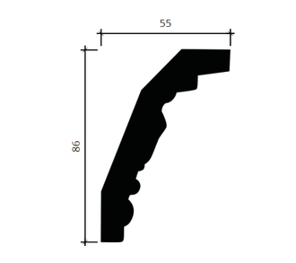 Карниз 1.50.274 - 86*55*2000мм