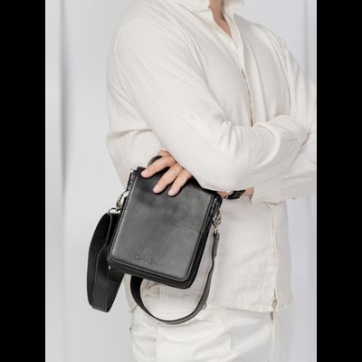 Кожаная мужская сумка Damboli black (арт. 5046-01)