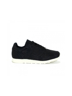 Кроссовки Reebok classic leather lux premium черно-белые