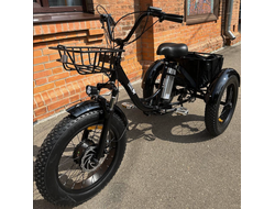 Электровелосипед трехколесный Fat Trike T NEW с корзиной