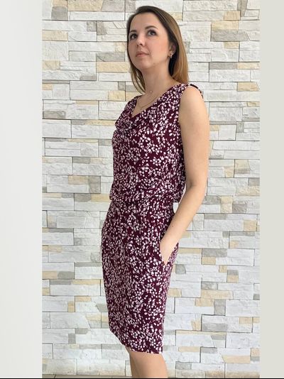 Сарафан 177-0325 бордо