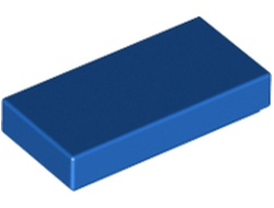 Tile 1 x 2 with Groove, Blue (3069b / 306923)