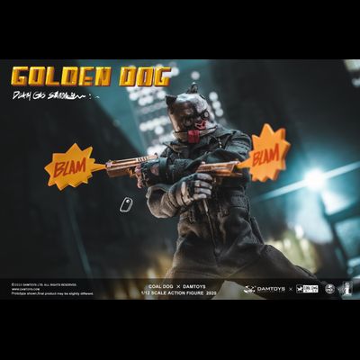 ПОМЯТА УПАКОВКА - Золотой Пёс - Коллекционная ФИГУРКА 1/12 scale GOLDEN DOG – Death Gas Station series (PES022) - Damtoys x Coal Dog