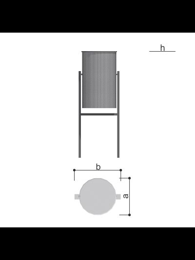 Урна вкапываемая (40л.) Romana 305.07.01 П