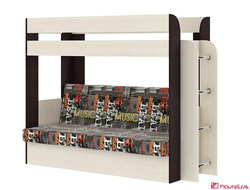 Двухярусная кровать КАРАМЕЛЬ-75 бодега/музыка