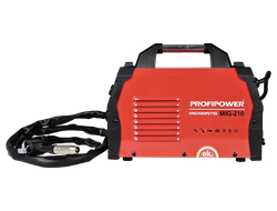 Сварочный полуавтомат инвертор без газа PROFIPOWER MIG-210 MIG/MMA/TIG(3 B 1)
