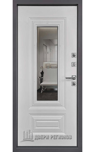 Дверь металлическая "СИБИРЬ ТЕРМО" akzonobel грунт + n23129 муар меланж махагон/белый матовый