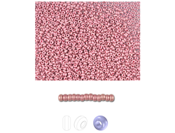 БИСЕР PRECIOSA 10/0 - 50г - 18595М  НЕПРОЗРАЧНЫЙ МАТОВЫЙ РОЗОВЫЙ МЕТАЛЛИК