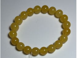 Браслет шары из натурального янтаря