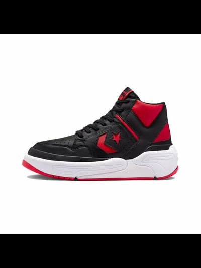 Кроссовки Converse Weapon Cx Colorblocked Leather Black черно-красные высокие