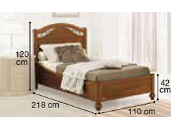 Кровать "Legno" 100x200 см