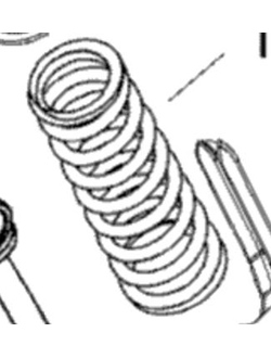 Пружина заднего амортизатора оригинал BRP 503192358 для BRP LYNX/Ski-Doo (237 mm)