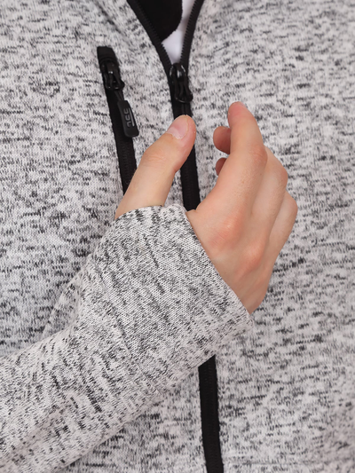 Свитер флисовый SSC 3318-98, цв. серебристый