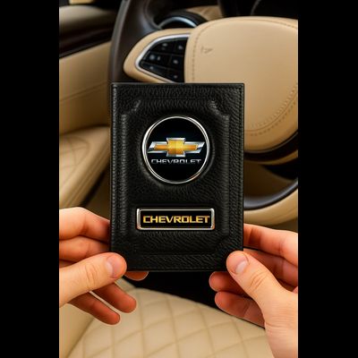 Обложка для авто документов с логотипом Шевроле, CHEVROLET