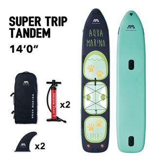 SUP BOARD НАДУВНОЙ AQUA MARINA SUPER TRIP TANDEM 14'0" (ДВУХСЛОЙНАЯ) S22