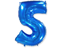 Фольгированная цифра-Синяя