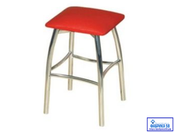 Табурет Овал хром MF (20 ВАРИАНТОВ ЦВЕТА)