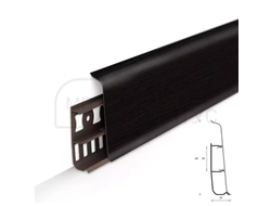 Плинтус ПВХ Идеал Деконика 85 мм. Венге темный 303