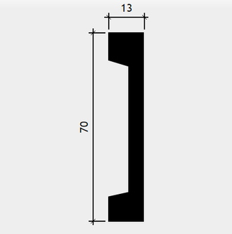 Молдинг 6.51.363 - 70*13*2000мм