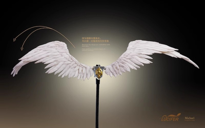 Архангел Михаэль в золотом - Коллекционная фигурка 1/12 SCALE Dawn Wings Golden Armor Archangel (LXF2311A) - Lucifer