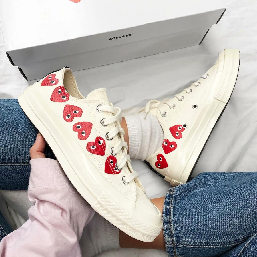 кеды Converse Comme Des Garcons белые низкие