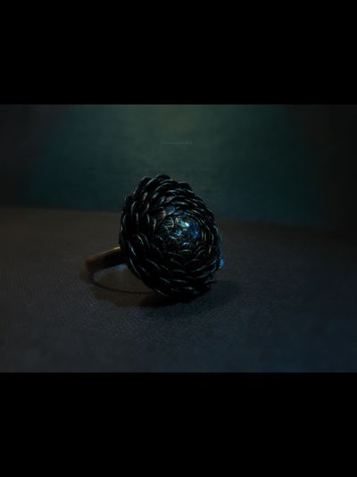 Кольцо-цветок в готическом стиле &quot;Око Ворона&quot;, по мотивам сериала &quot;Рейвенсвуд&quot;