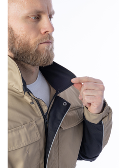 Куртка BRODEKS KS 201 цв. бежевый/чёрный