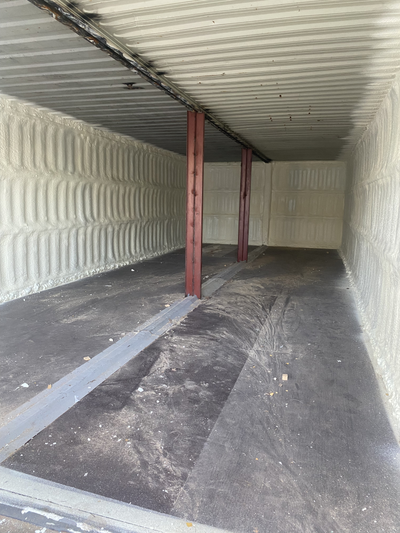 Утепление морского контейнера пенополиуретаном