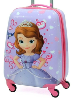 Детский чемодан Принцесса София (Princess Sofia) сиреневый