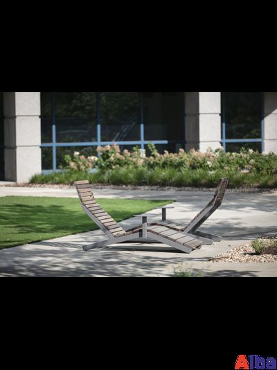 Лежак парковый ПАРК-01 1650х800х960 мм