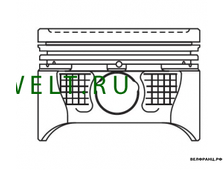 [STD] Поршень + палец двигателя K4M без колец | Renault Megane Fluence Laguna Duster Kaptur Largus