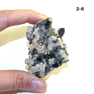 Раухтопаз натуральный (микродруза) №2-6: с морионом - 60*45*30мм