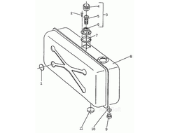 Топливный бак в сборе ДВ 1792