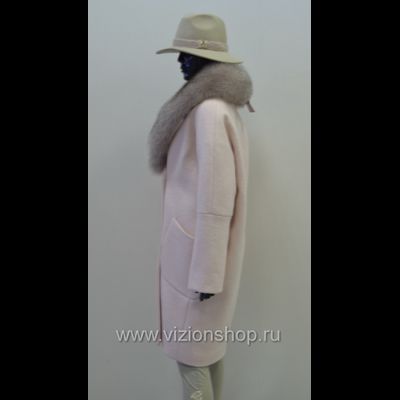 Зимнее женское пальто Россия Арти мода Arti moda 120 розовое