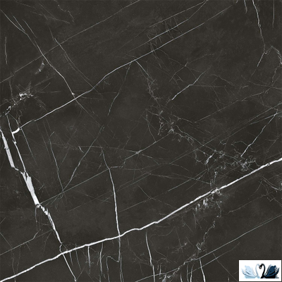 Керамогранит Zerde Tile Royal black 60х60 см глянцевый