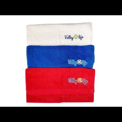 Полотенце большое красное