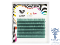 Ресницы изумрудные (emerald) Lovely MINI - 6 линий - MIX