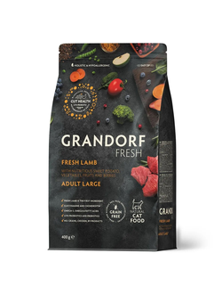 Grandorf Fresh для кошек крупных пород с ягненком и бататом, 400 г