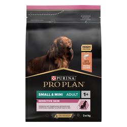 Pro Plan (Про План) Sensitive skin для собак мелких пород с чувствительной кожей с лососем, 3 кг