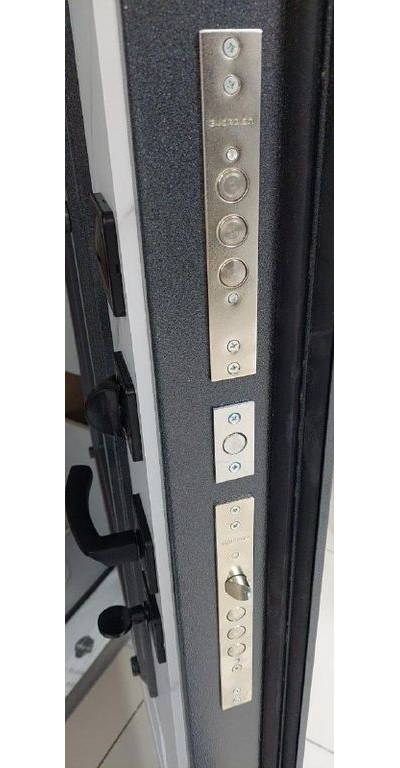 1200*2050. ВИЛЛАДЖ  115 мм. СТАЛЬ 1,5 мм. ГРАФИТ БУКЛЕ/ МРАМОР НАТУРАЛЬНЫЙ/ КОВКА ВНУТРИ СТЕКЛОПАКЕТА