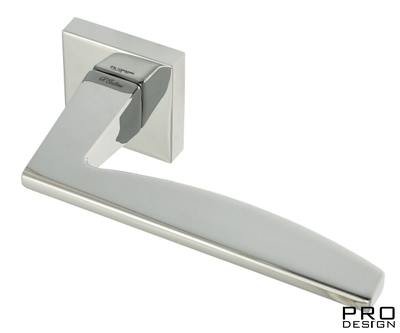 Дверная ручка на квадратном основании Fratelli Cattini "TECH" 8-CR полированный хром