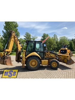 Стекло дверное правое верхнее на Cat 428e, Cat 432e, Cat434e, Cat 444e