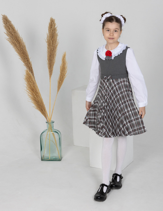 Сарафан на кокетке гофре